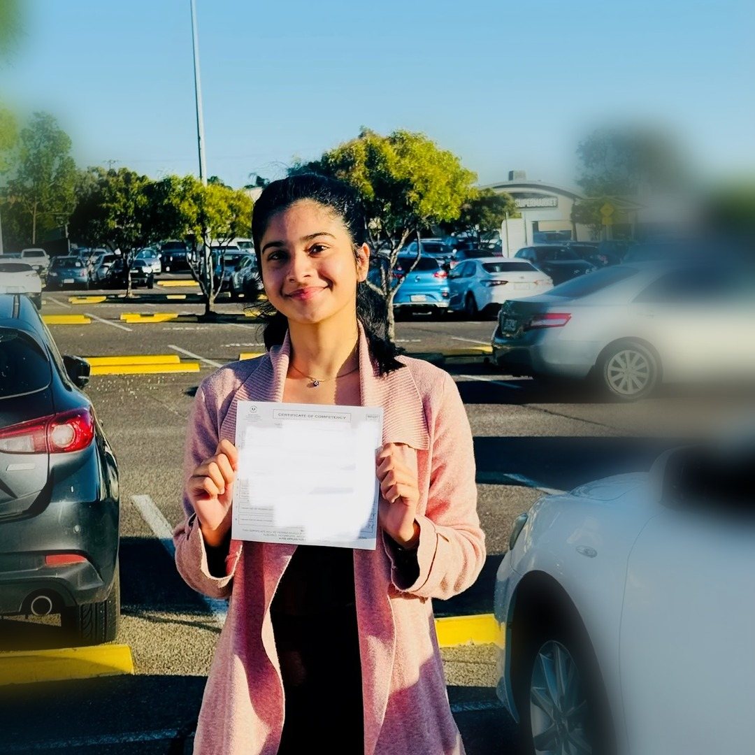 Archita with her Certificate of Competency