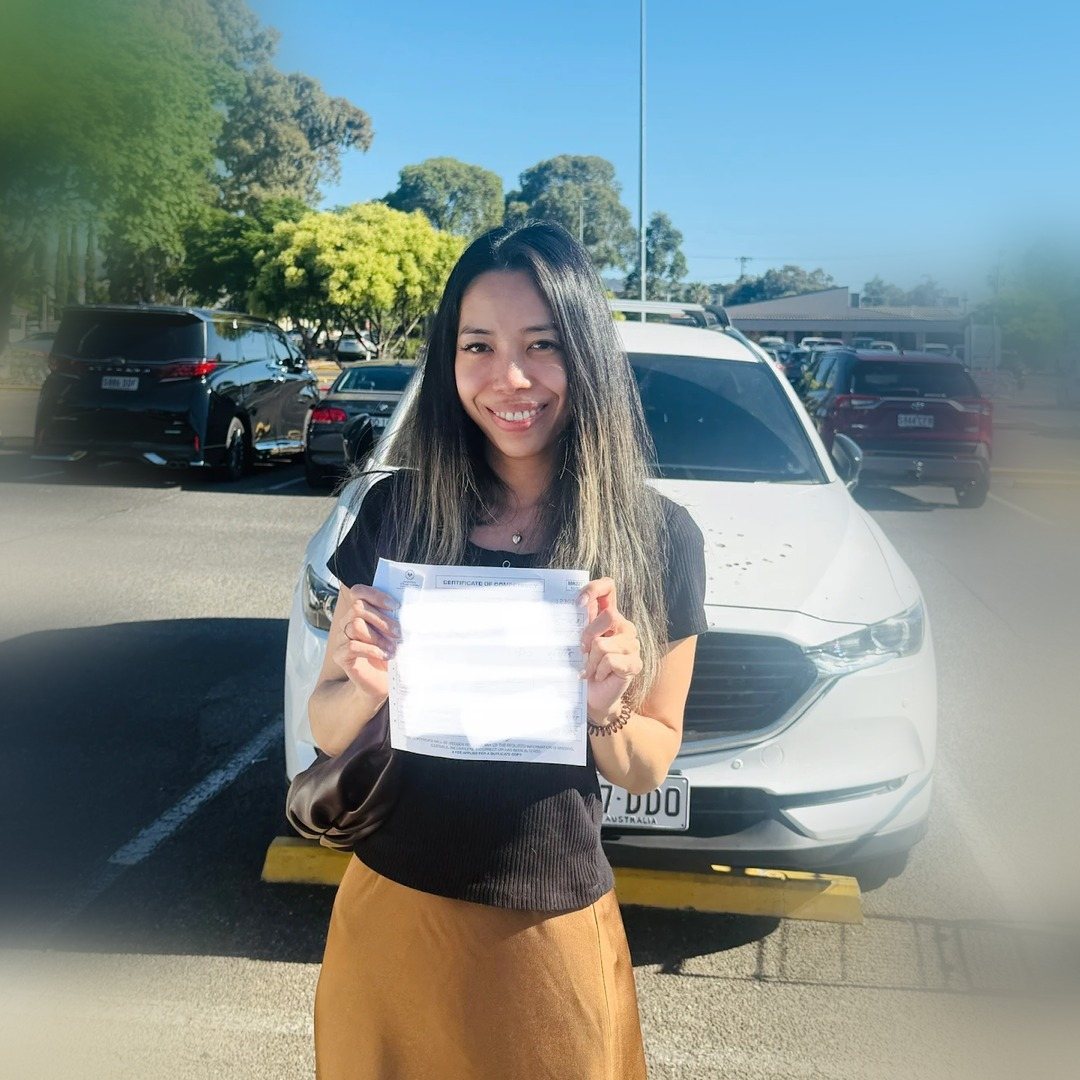 Chloe with her Certificate of Competency